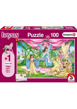 Puzzle 100 Schleich + Bayala Świat elfów + figurka
