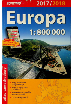 Europa atlas samochodowy 1:800 000