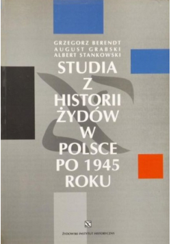 Studia z historii żydów w Polsce po 1945 roku