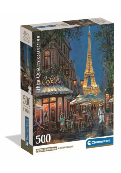 Puzzle 500 Compact Night At the Eiffel Cafe 35577