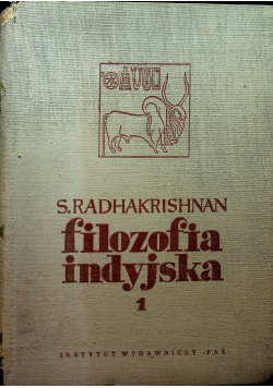 Filozofia indyjska tom I
