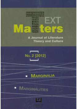 Text Matters A Journal of Literature Theory and Culture 2/2012