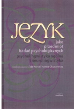 Język jako przedmiot badań psychologicznych