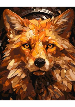 Malowanie po numerach - Czerwony lis 40x50cm