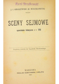 Sceny sejmowe 1907 r.