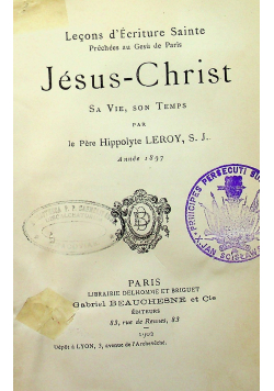 Lecons decriture sainte 1902 r.