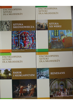 Encyklopedia sztuki dla młodzieży 4 tomy