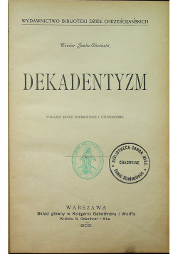Dekadentyzm 1905 r.