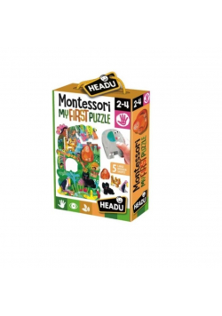 Montessori Pierwsze puzzle Dżungla HEADU