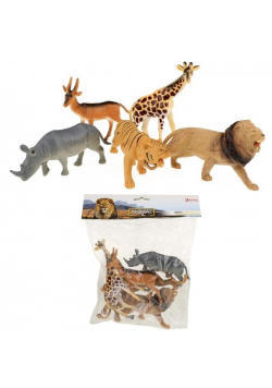 Zestaw 5 figurek dzikich zwierząt deluxe