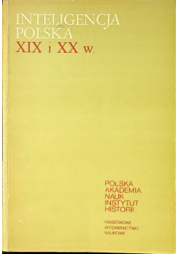 Inteligencja Polska XIX u XX w