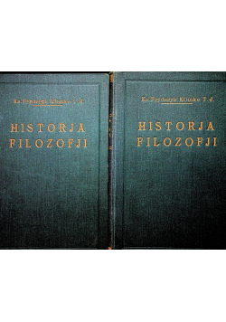 Historja filozofji 2 tomy 1929 r
