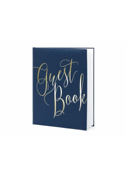 Księga Gości Guest book 20x24.5cm 22 kartki granat