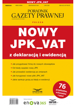 Nowy JPK_VAT z deklaracją i ewidencją