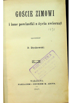 Goście zimowi 1907 r