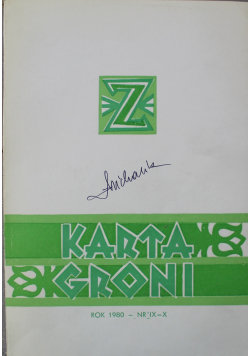 Karta Groni Nr IX - X