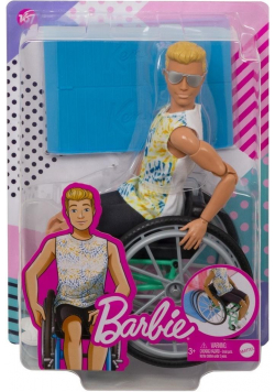 Barbie. Lalka ken na wózku inwalidzkim