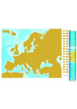 Mapa zdrapka - Europa 1:9 000 000