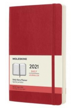 Kalendarz 2021 dzienny 12ML mo. scarlet red
