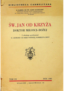 Św Jan od krzyża 1940 r