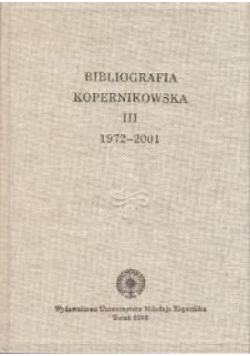 Bibliografia kopernikowska III 1972 - 2001