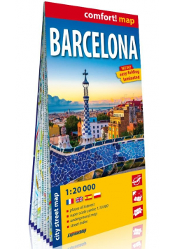 Barcelona (Barcelona) laminowany plan miasta 1:20 000