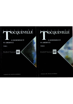 O demokracji w Ameryce Tom I i II