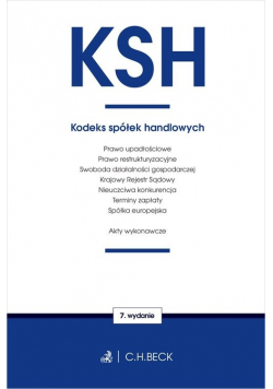 Kodeks spółek handlowych oraz ustawy towarzyszące