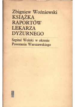 Książka raportów lekarza dyżurnego