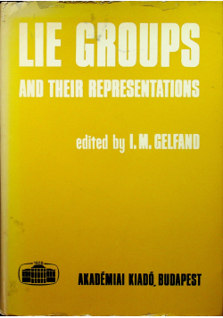 Lie groups and their representations