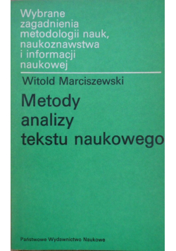 Metody analiz tekstu naukowego