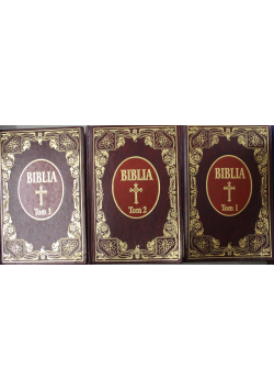Biblia 3 tomy reprint z 1599 r.