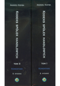 Kodeks spółek handlowych Komentarz tom 1-2