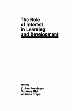 The Role of interest in Learning and Development