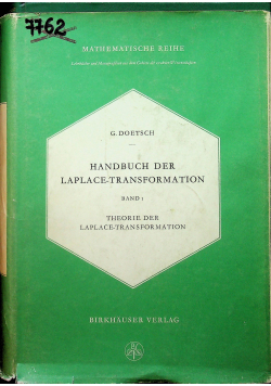 Handbuch der Laplace Transformation Band 1