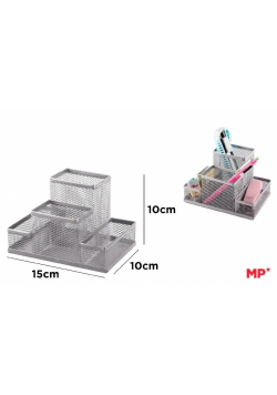 Organizer na biurko siatkowy 15,5x10cm czarny
