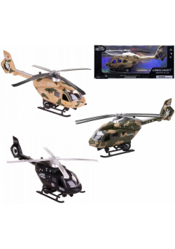 Helikopter metal pull back ze światłem i dźwiękiem