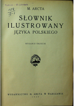 Słownik ilustrowany języka polskiego 1929 r.