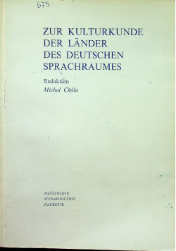 Zur kulturkunde der länder des deutschen sprachraums