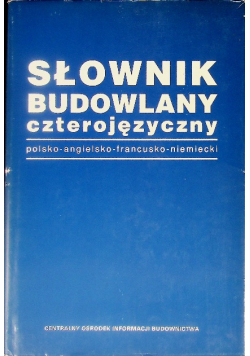 Słownik budowlany czterojęzyczny