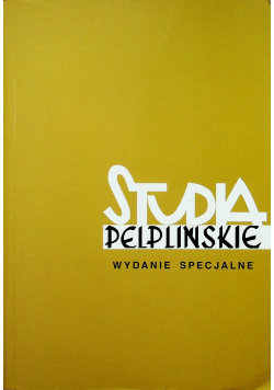 Studia pelplińskie wydanie specjalne