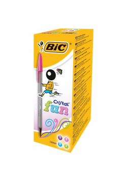 Paczka Długopis BIC Cristal Fun 1.6mm mix 20szt.