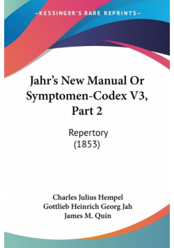 Jahr's New Manual Or Symptomen-Codex V3, Part 2