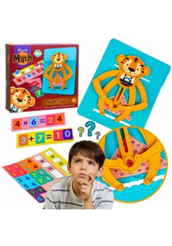 Mata edukacyjna tygrys do nauki matematyki