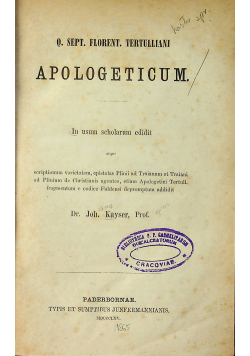 Apologeticum 1865 r.