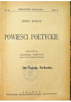 Byron Powieści poetyckie 1924r