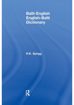 Balti-English English-Balti Dictionary