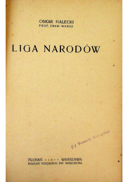 Liga narodów 1920 r.