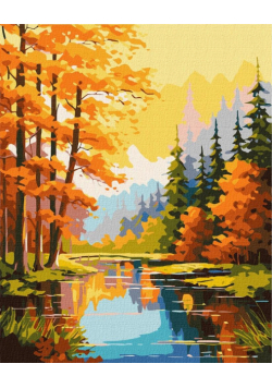 Malowanie po numerach - Jesienne piękno 40x50cm