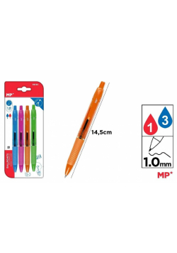 Długopis żelowy czarny 0.5mm (12szt)